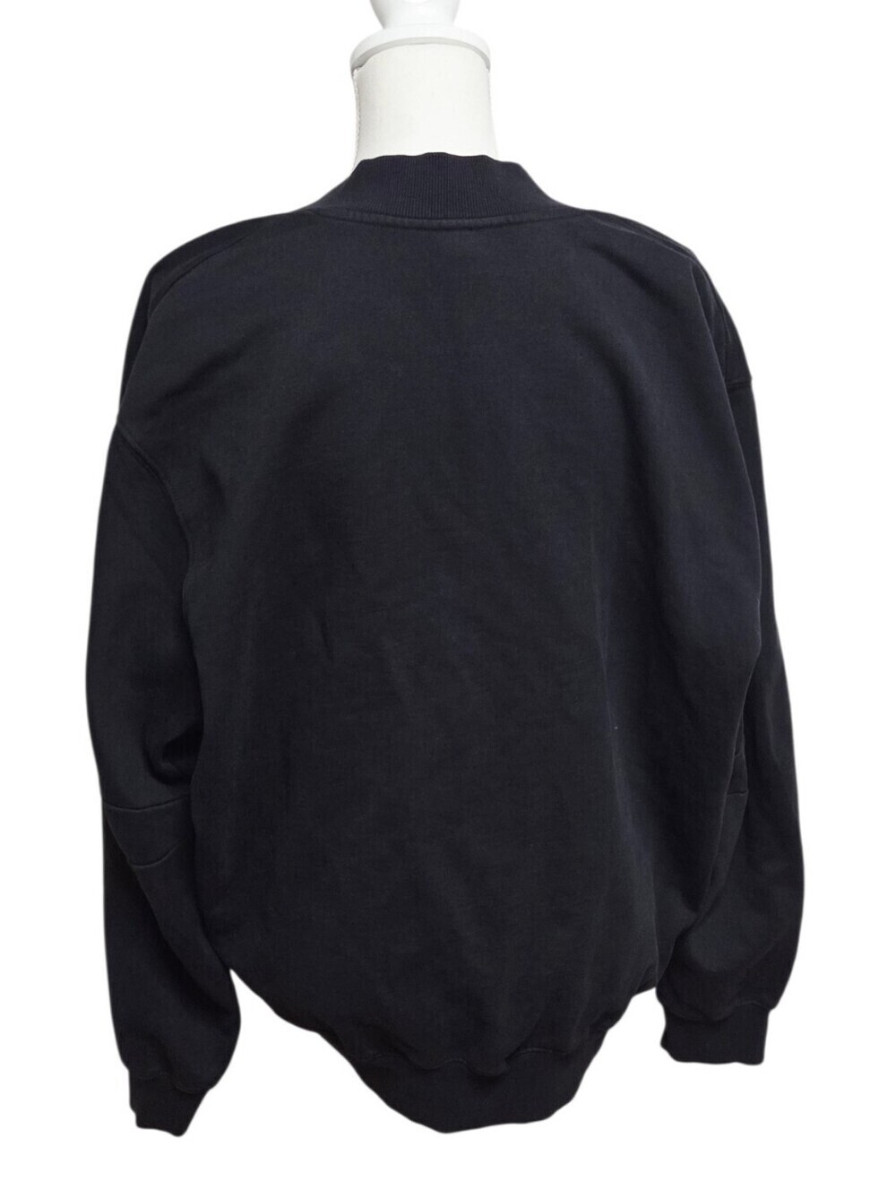 SKIMS Boyfriend Fleece V-Neck Pullover Top Washed Onyx XXSmall NWT - Picture 4 of 6